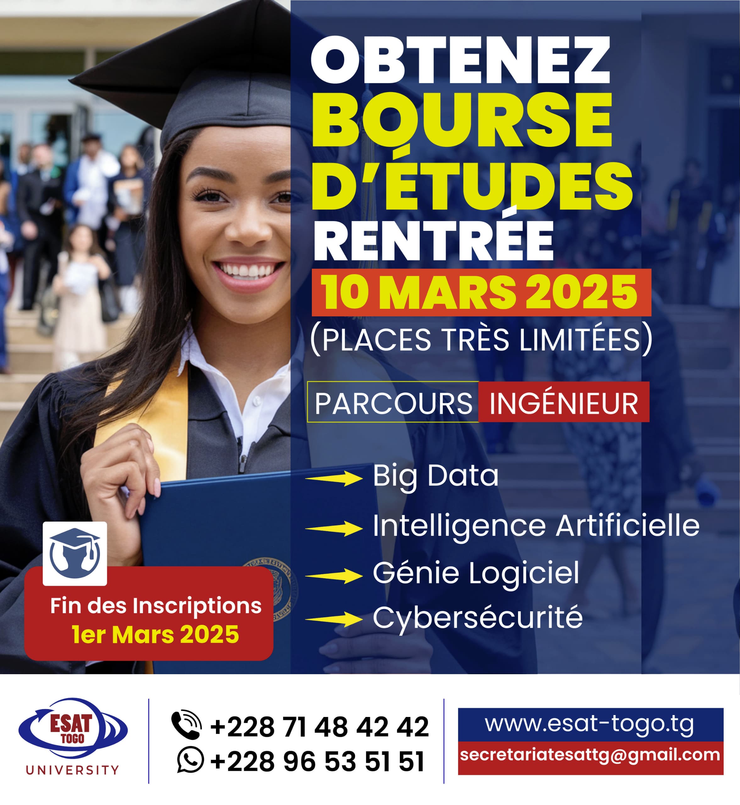 ESAT-TOGO offre des bourses d&rsquo;études aux jeunes Togolais