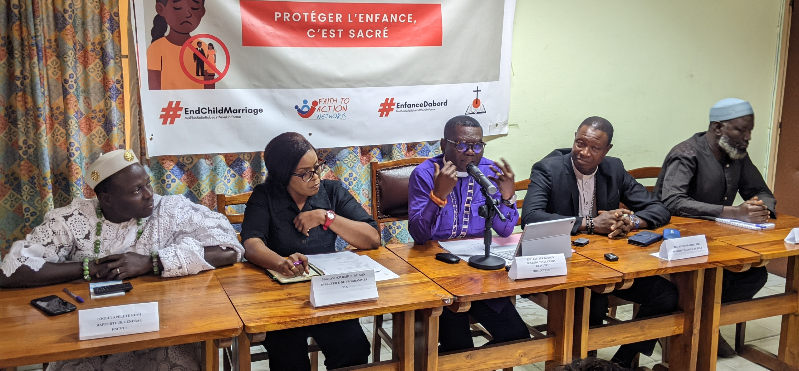 Togo/Lancement de campagne interconfessionnelle et technologique sur le mariage précoce : Des croyances s&rsquo;unissent pour sauver l’enfance