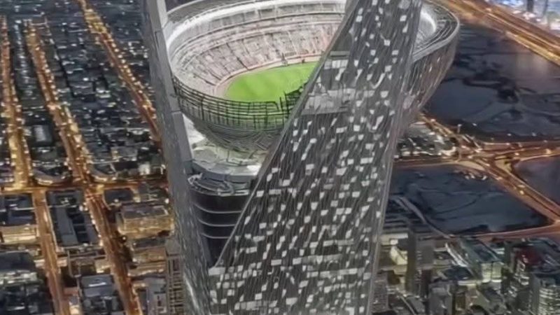 L&rsquo;Arabie Saoudite dévoile son projet de stade futuriste pour la Coupe du Monde 2034