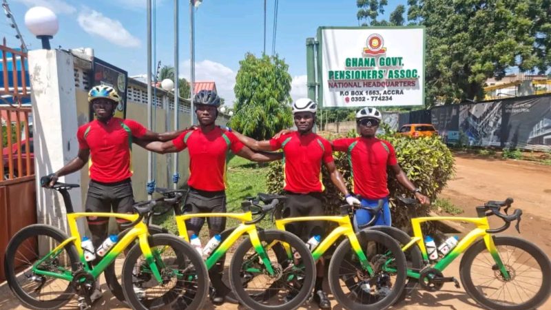 TOUR DU GHANA 2025 : LES CYCLISTES TOGOLAIS SONT À ACCRA !