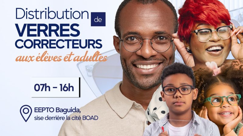 Santé et Action sociale : Des Verres correcteurs accessibles à Tous ce 28 Novembre à l’EEPTO-Baguida