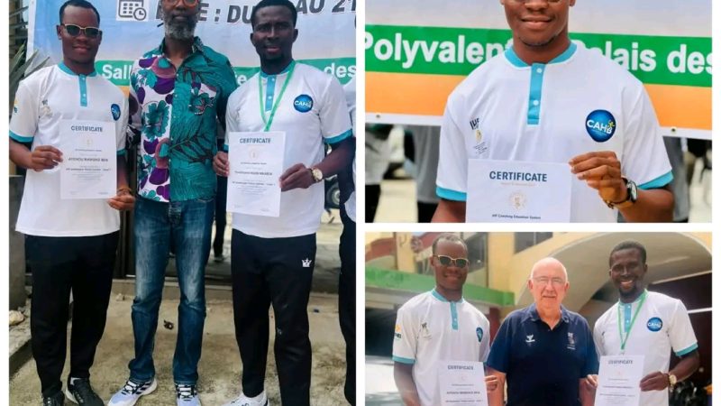 Handball : Deux entraîneurs togolais décrochent une prestigieuse certification en Côte d’Ivoire