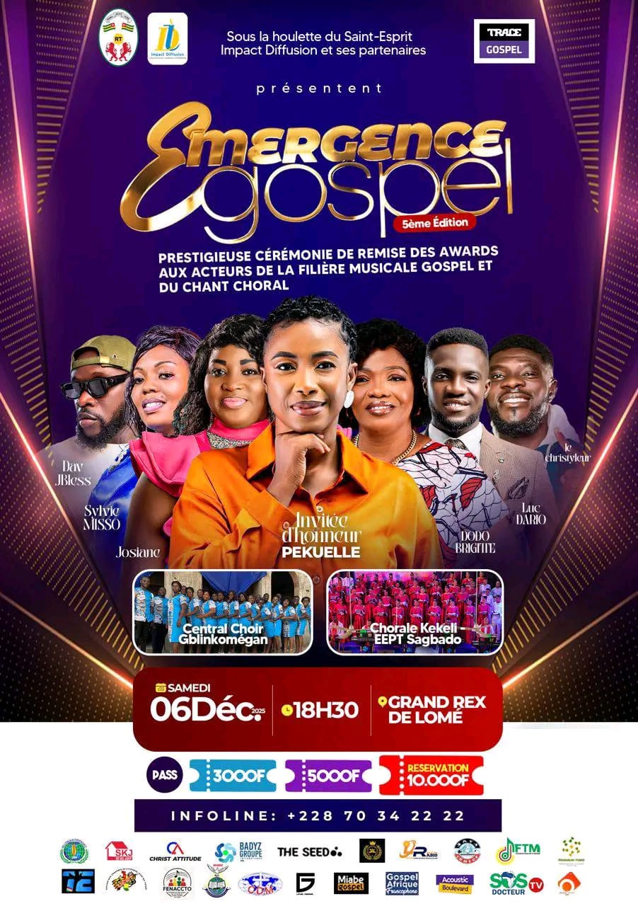 Émergence Gospel 2025 : Lomé s&rsquo;impose comme la capitale africaine de louange